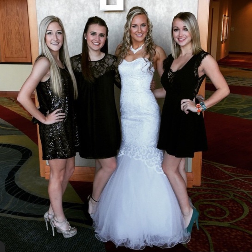 My senior presentation dress. Bridal gown.